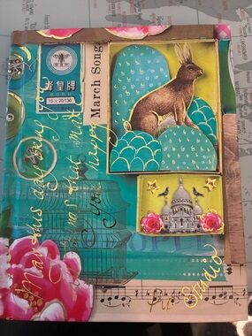 Home Office Decorative Address Book in Teal and Yellow